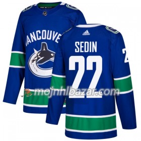 Dresovi Vancouver Canucks Daniel Sedin 22 Adidas 2017-2018 Plava Authentic - Muške